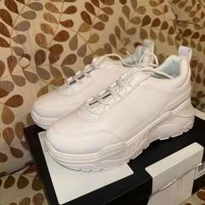 Elegant White Women's Sneakers